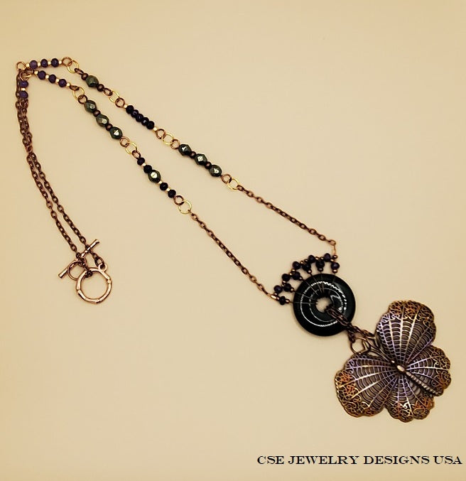 Enchanted Butterfly Amethyst Necklace