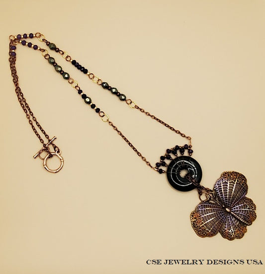 Enchanted Butterfly Amethyst Necklace